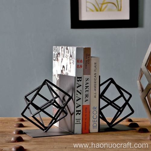 estantería de hierro de decoración de mesa de geometría creativa